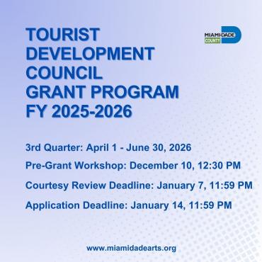 FY 25-26 Tourist Development Council (TDC) Grants Program 3rd Quarter