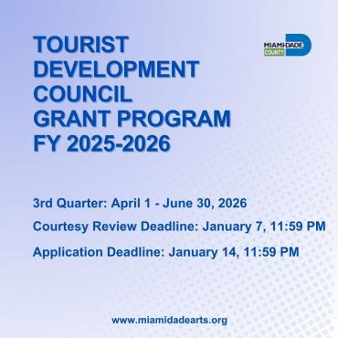FY 25-26 Tourist Development Council (TDC) Grants Program 3rd Quarter